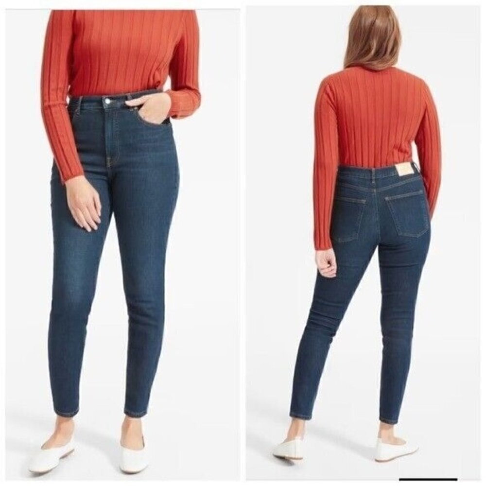 Everlane The High rise skinny jeanDark blue wash women’s size 27